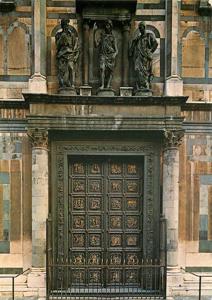 Porta ao Norte — Lorenzo Ghiberti (1378-1455) — O.V.E.T. ©1973 - Frente