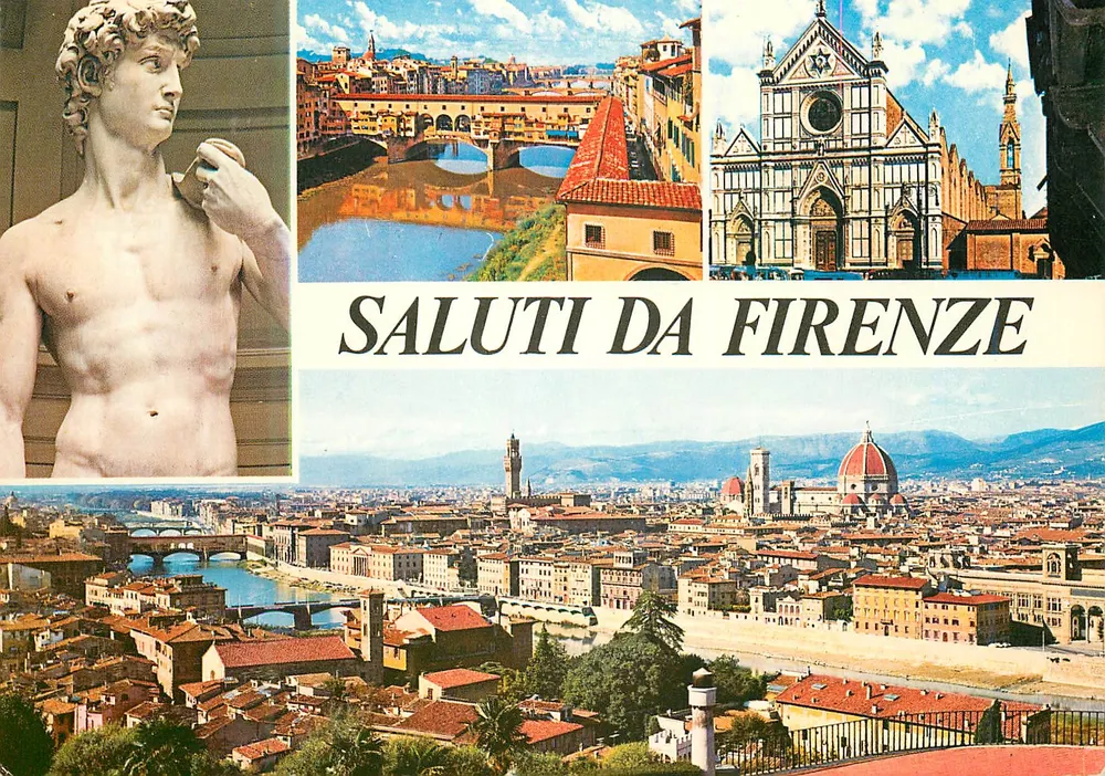 Florença — Saluti da Firenze — DA FOTOCOLOR KODACHROME - Frente
