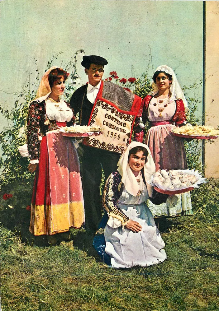 Trajes de Cossolne — 1956 — COSTUMI SARDI - Cossolne - Frente