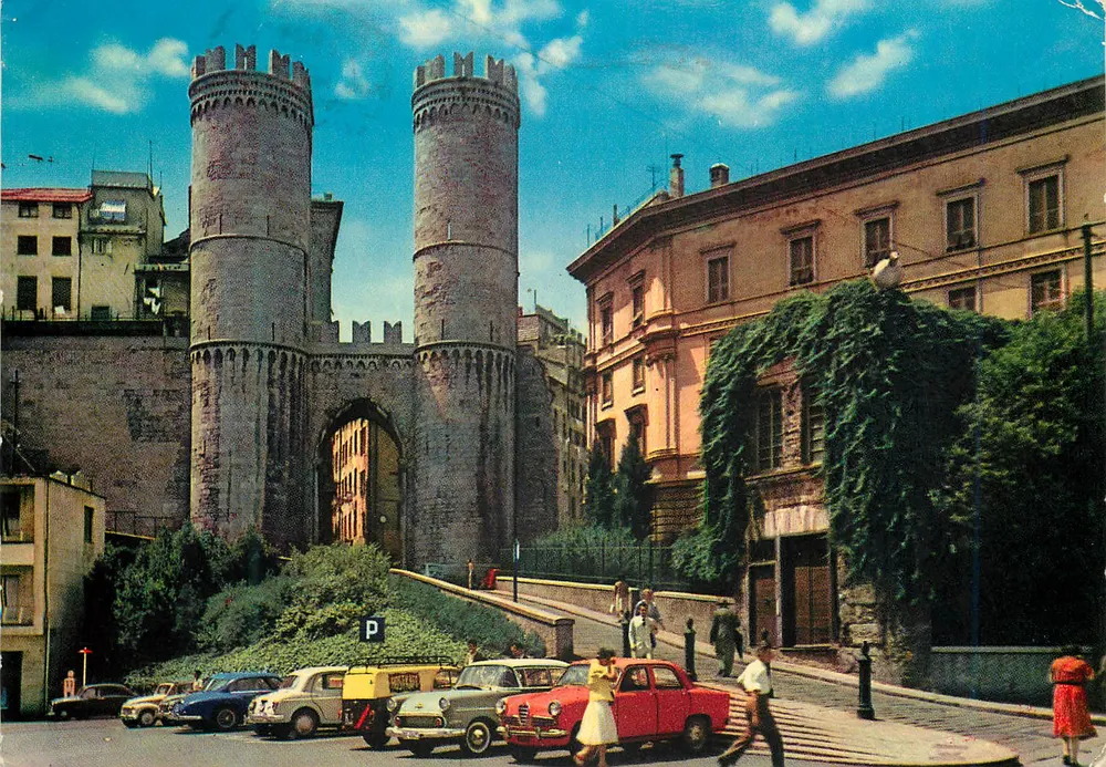 Genua — Haus des Christophorus Columbus und die Türme von St. Andrea — F.lli Pagano - Vorderseite
