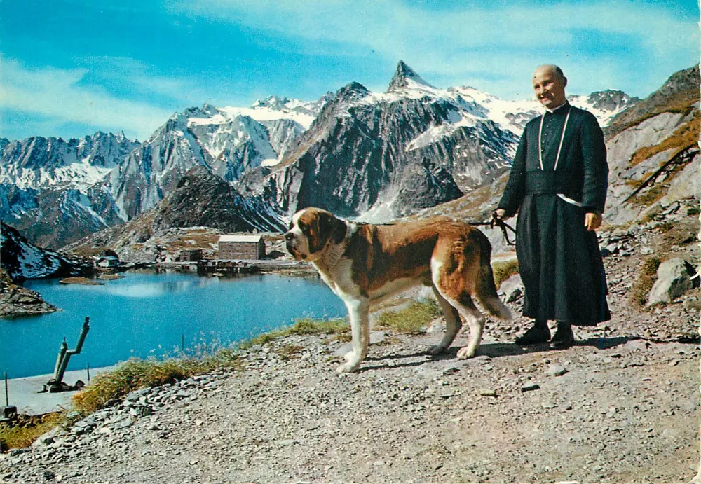 Pittoreske Tal der Aosta — Vallico del Gd. St. Bernard m. 2467 — Ed. Ris. F.lli Enrico - Ivrea - Vorderseite