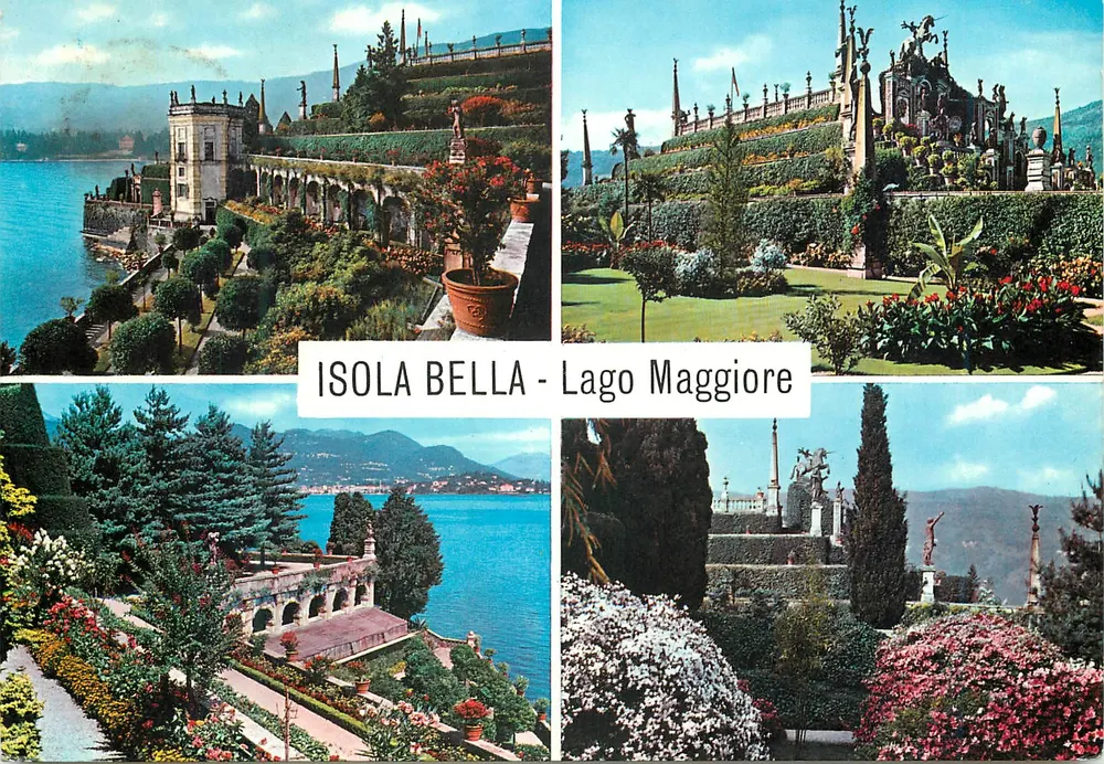 Isola Bella - Lago Maggiore — Fotografias de jardins e do lago — Editor: Fotodizioni Capucci - Riprod. Vielata - Frente