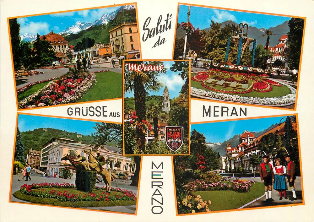Merano — vista panorâmica — SALUS - Gargazon b. Meran - Frente