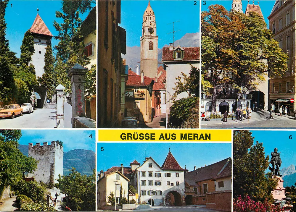 Meran — Saudações de Meran — Verlag Meran - Frente