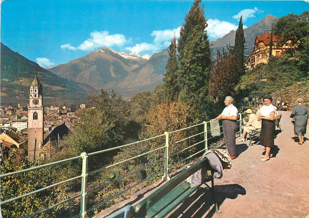 Merano — Passeggiata Tappeiner — editor Schlern Bz. - Frente