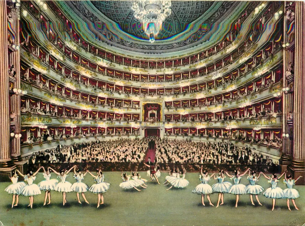 Milano - Teatro alla Scala (Binnenkant) — Ed. Luigi Scrocchi - Milano - Voorkant