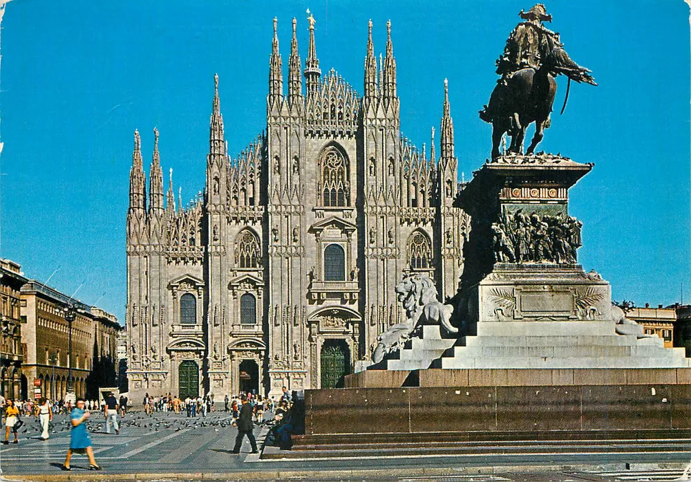 Milano — Duomo et Monument à Vittorio Emanuele II — Rotalcolor Milano - Recto