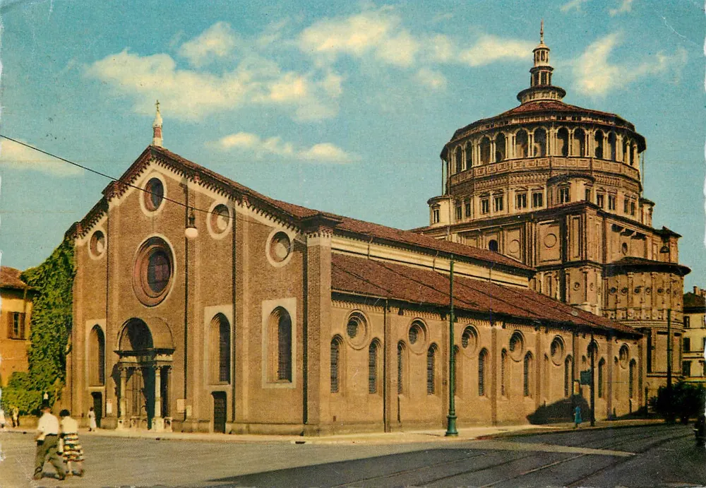Milano — Santa Maria delle Grazie — editore sconosciuto, n°7 - Recto