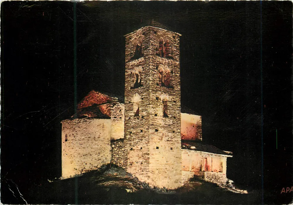 Chapelle Romanée de Sant Joan de Caselles — Vue de nuit — APA - Recto