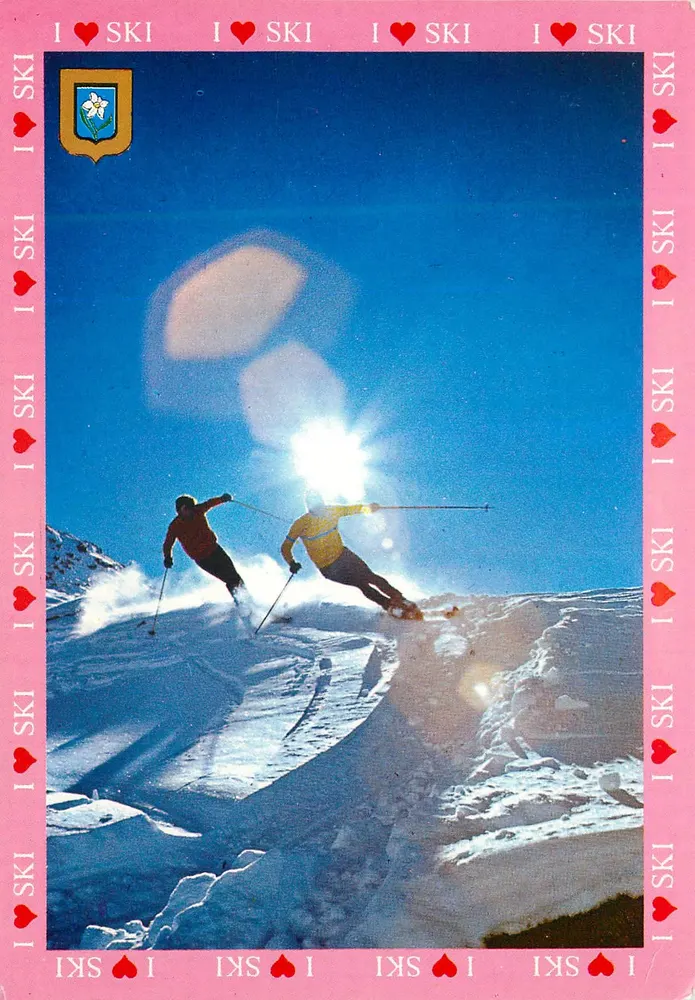 Esqui — I ♥ SKI — editor M.C. ISCLA, n° 276 - Frente