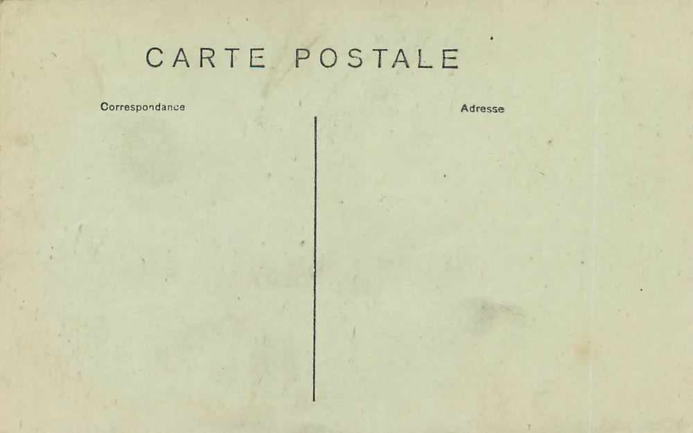 Hue — Pferde des Königs am Eingang zum Palast — Collect. D'hauteble — Platte - Rückseite