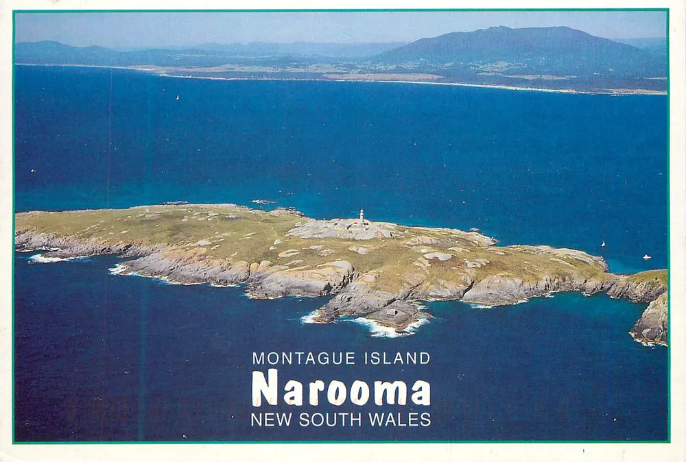 Isola di Montague — Narooma, Nuova Galles del Sud — Rose Stereograph Co. - Recto