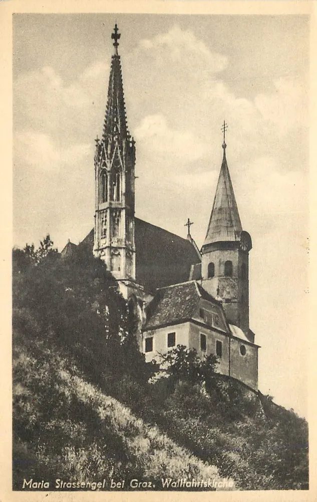 Maria Strassengel perto de Graz — Igreja de Waldfahrtskirche — Frank-Verlag Graz, n° 2533-21 - Frente