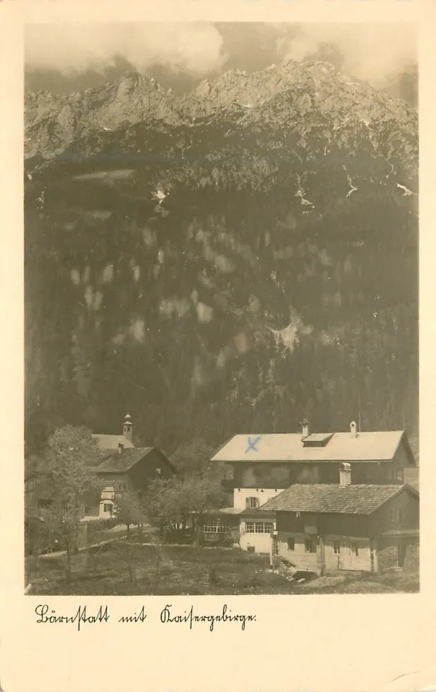 Bönnerhöll com Haufnagabing - paisagem alpina - editor Schöttl Photographie, Innsbruck - Frente