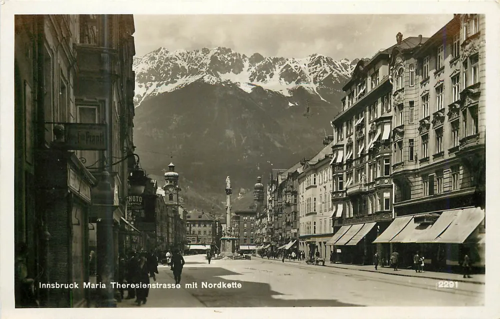 Innsbruck - Maria Theresienstraße mit Nordkette — Schle Photography, n°2291 - Vorderseite
