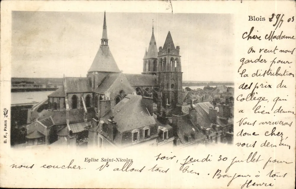 Kościół św. Mikołaja — Blois — B. F. Paris - Awers