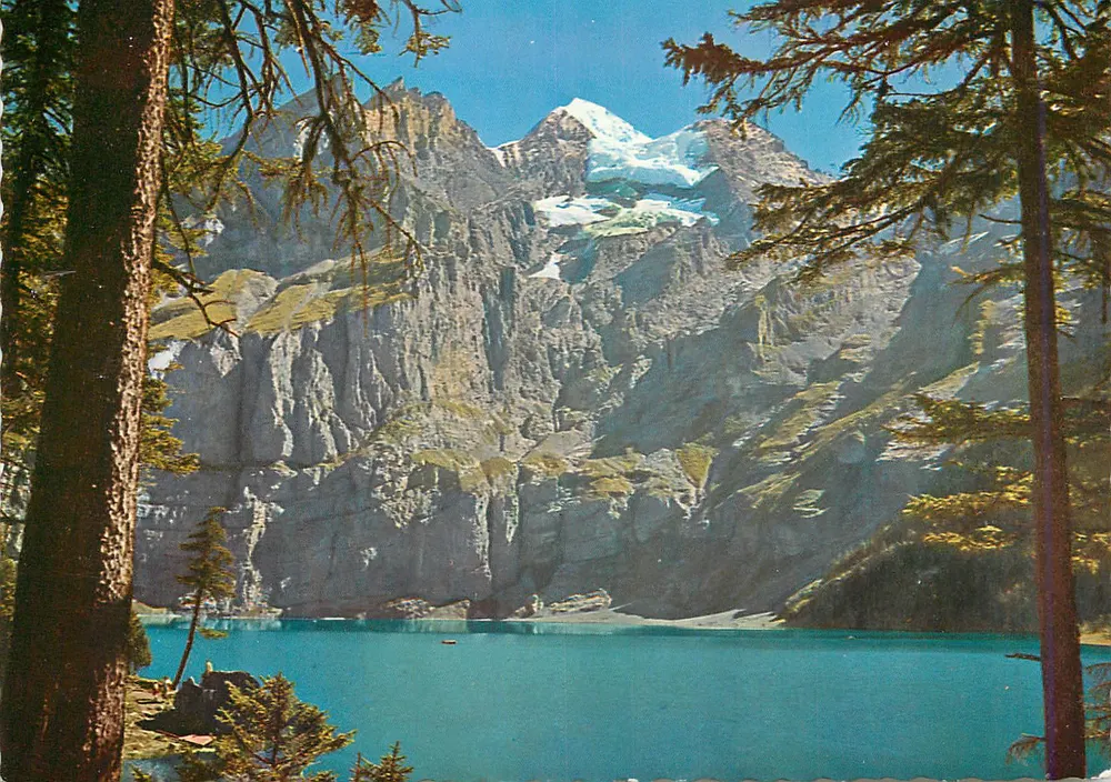 Gletschersee — Schneebedeckte Berglandschaft — Verleger nicht sichtbar - Vorderseite
