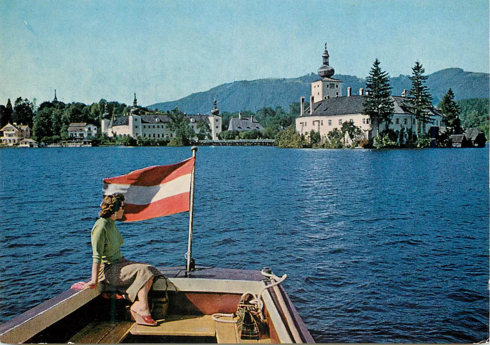 Castelo de Ortenburg — lago de Wörthersee — Áustria - Frente