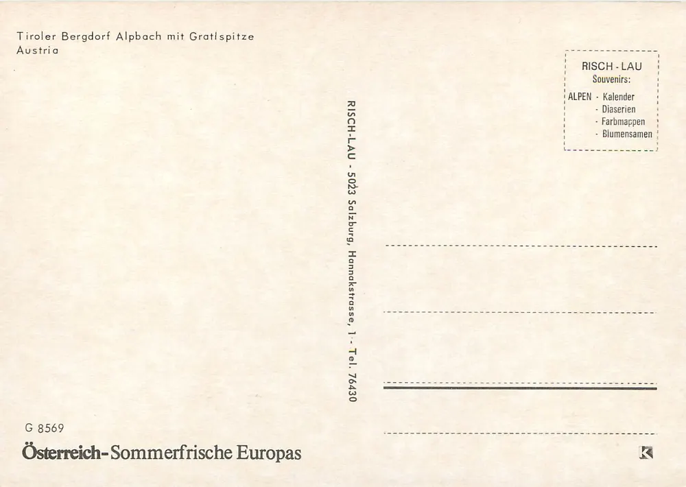 Alpbach com Gratlspitze — Aldeia de montanha Tiroler Bergdorf — Risch-Lau, Salzburgo - Verso