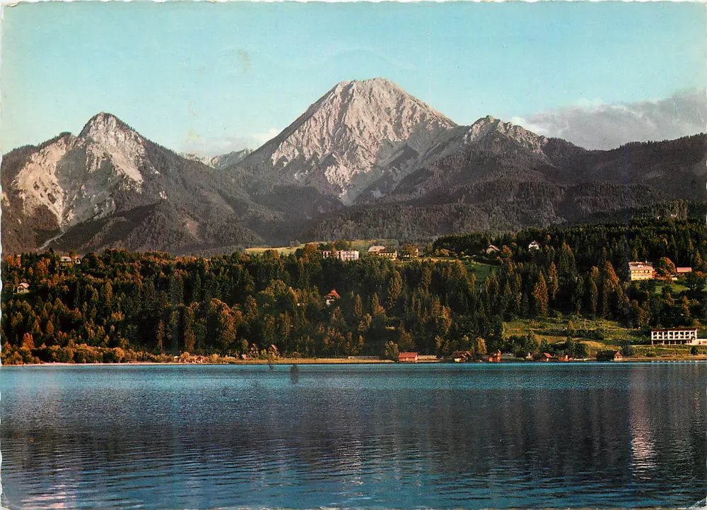 Klopeiner See — Berge im Hintergrund — Verleger unbekannt - Vorderseite