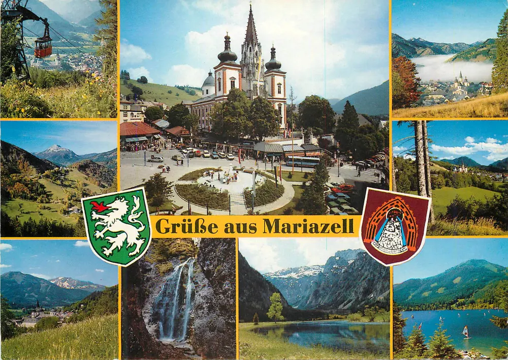 Mariazell — Panoramablick — Verlag nicht sichtbar - Vorderseite