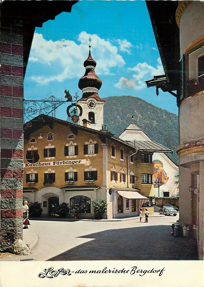 Leofser — o encantador vilarejo de montanha — Kaufhaus Fürbinger - Frente