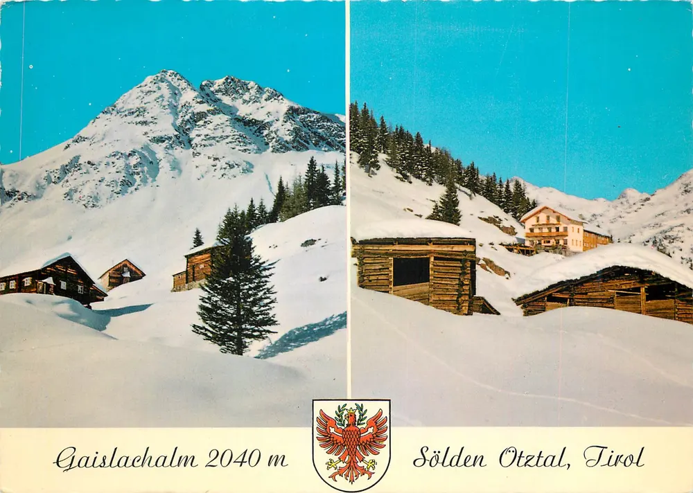 Gaislachalm 2040 m — Sölden Otztal, Tirol — editor Fieg, Sölden - Anverso
