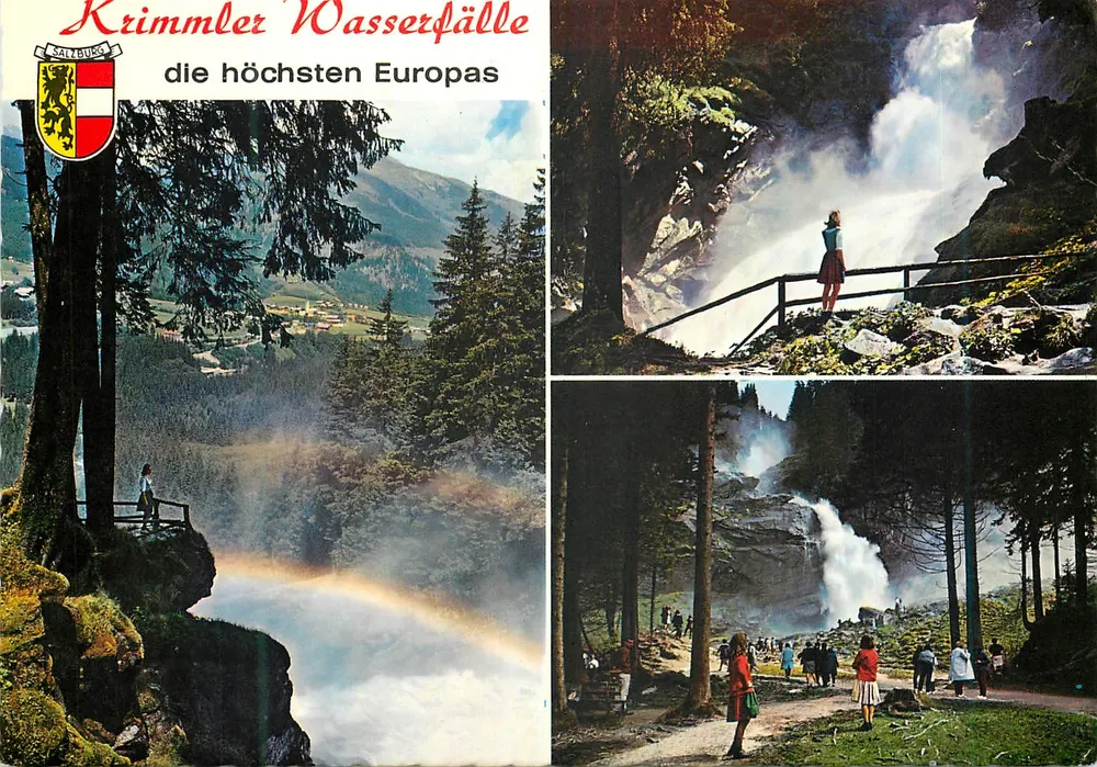 Krimmler Wasserfälle — die höchsten Europas — Krippenmuseum Saalfelden - Vorderseite