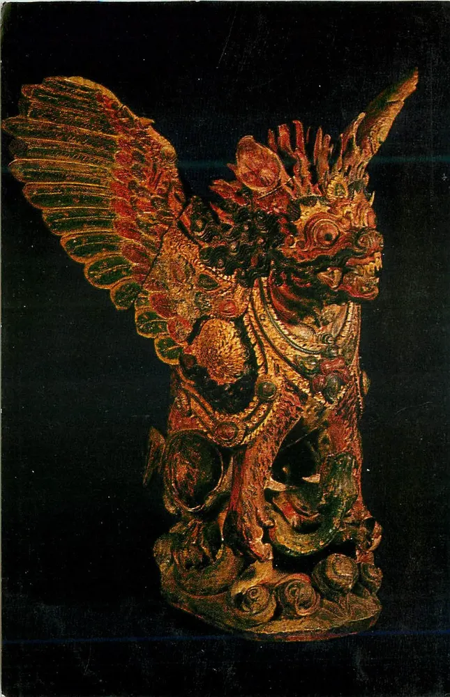 गरुड़ा — मनुष्य-पक्षी — बाली की मूर्ति — 19 वीं शताब्दी — Aurora Art Publishers, लेनिनग्राद - आगे