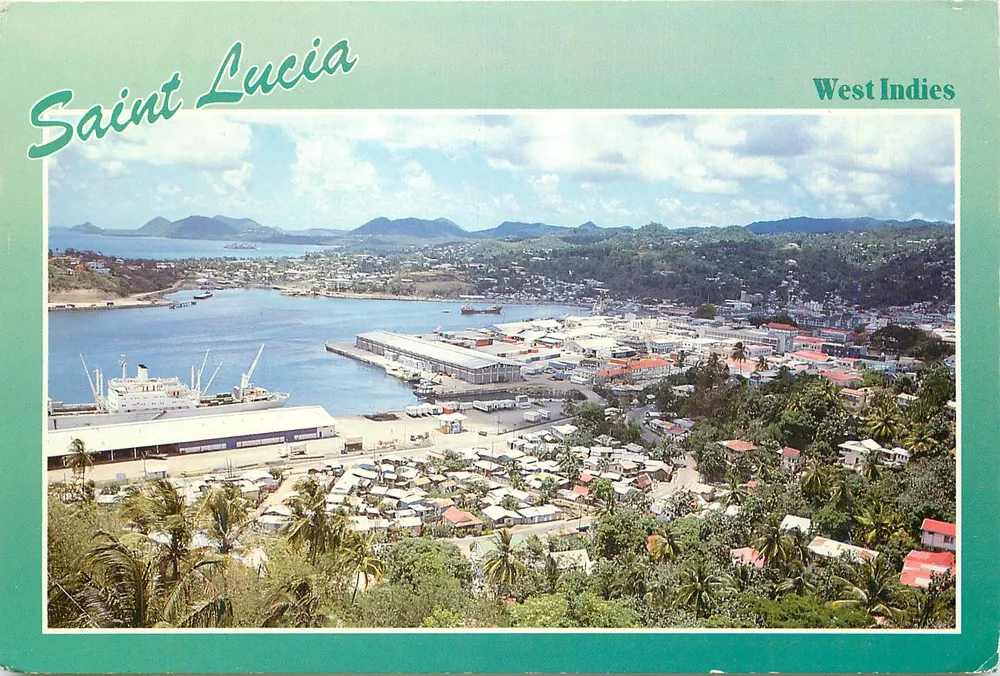 Castries — Hauptstadt von Saint Lucia — Air Maid - Vorderseite