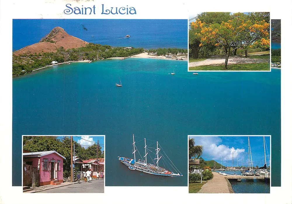 Saint Lucia — Verschiedene Aspekte der Insel — LT CARIBBEAN Dream - Vorderseite