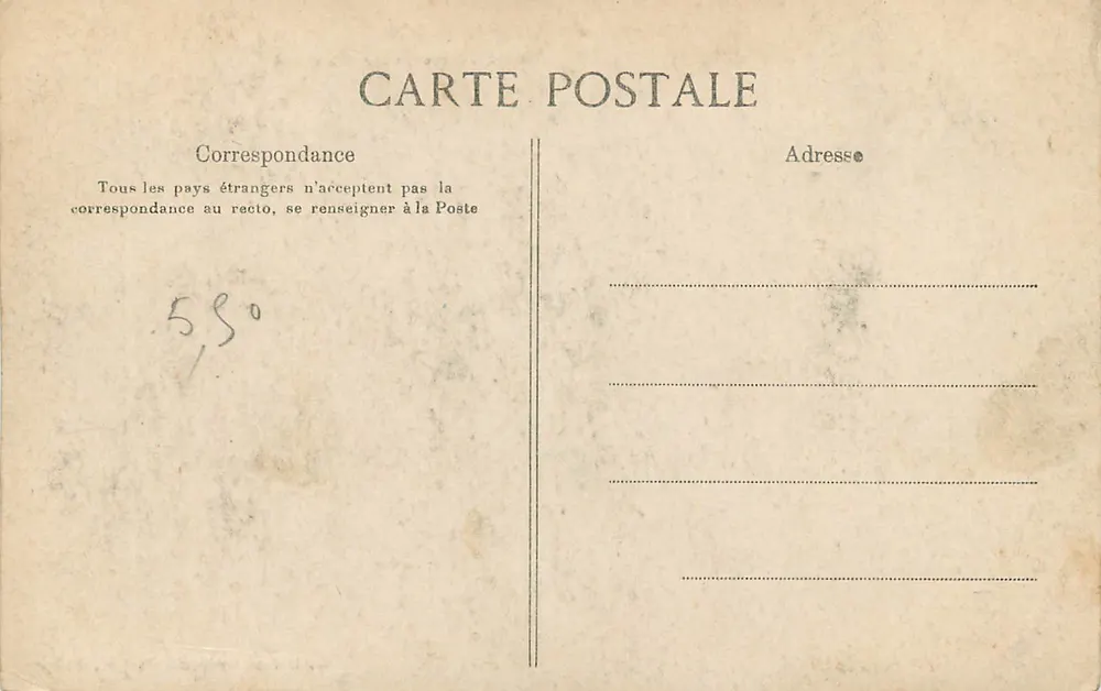 Saint-Louis - Offener Faidherbe-Brücke — General Fortier Sammlung, Dakar - Rückseite
