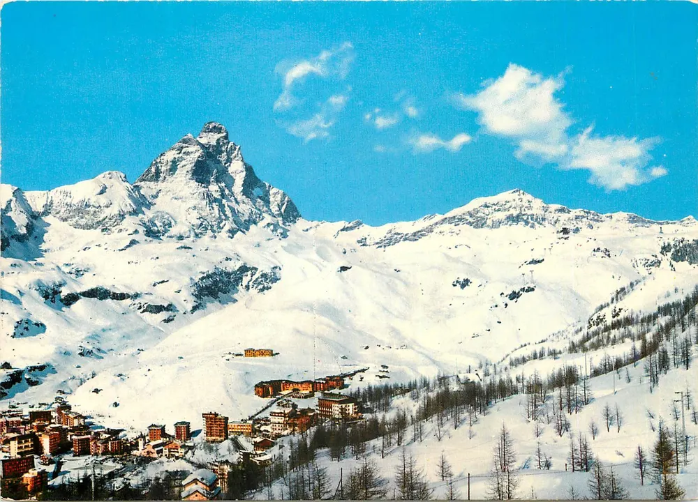 Monte Cervino — Vista panorâmica — Brunner & C., Como n° A 31 - Frente