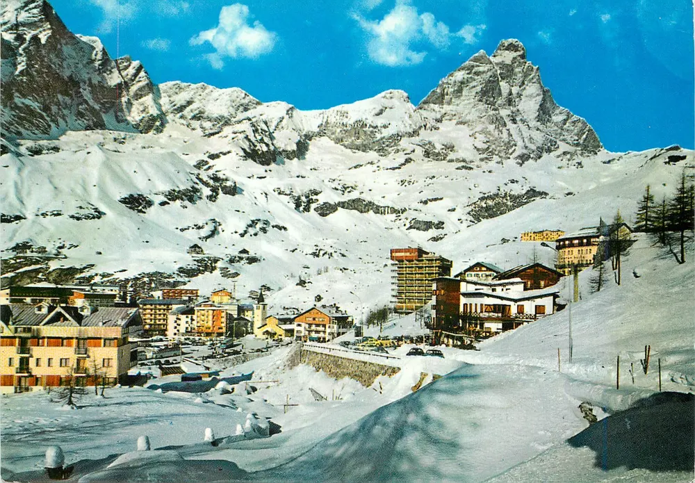Valle d'Aosta - Cervinia - Monte Cervino m. 4484 — Panorama allgemein — Verlag Fotocolor Aosta - Vorderseite