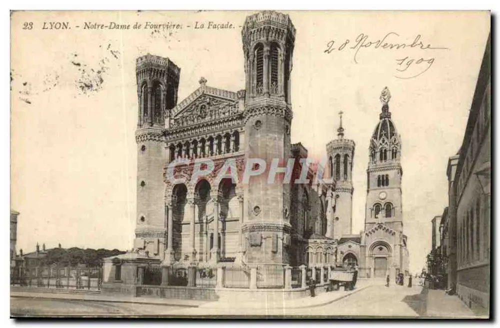 LYON - Nossa Senhora de Fourvière - A Fachada - Editor não identificado, n° 23 - Frente