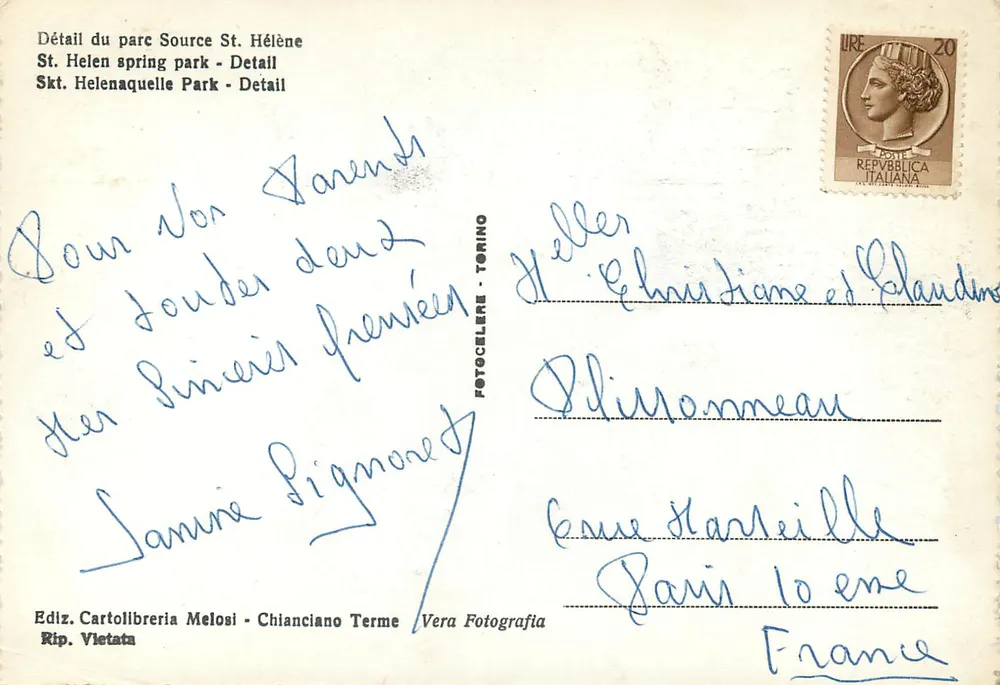 Chianciano Terme - Besondere Ansicht des Parks Sorgente S. Elena - Rückseite