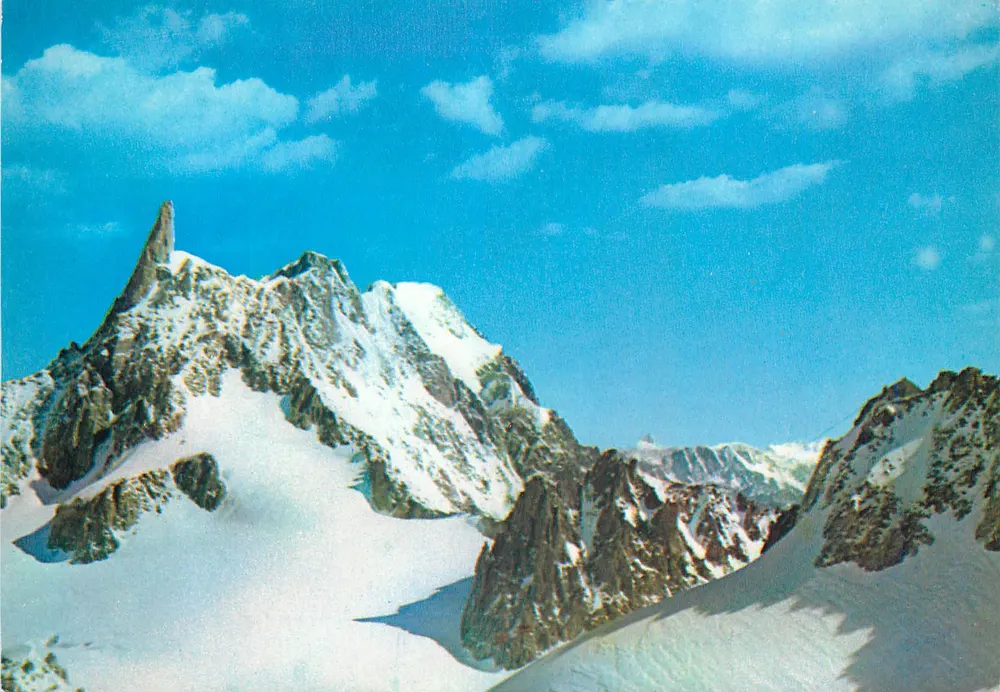 COURMAYEUR - Glacier e Dente do Gigante — Editor SACAT, Torino, n° 538 - Frente