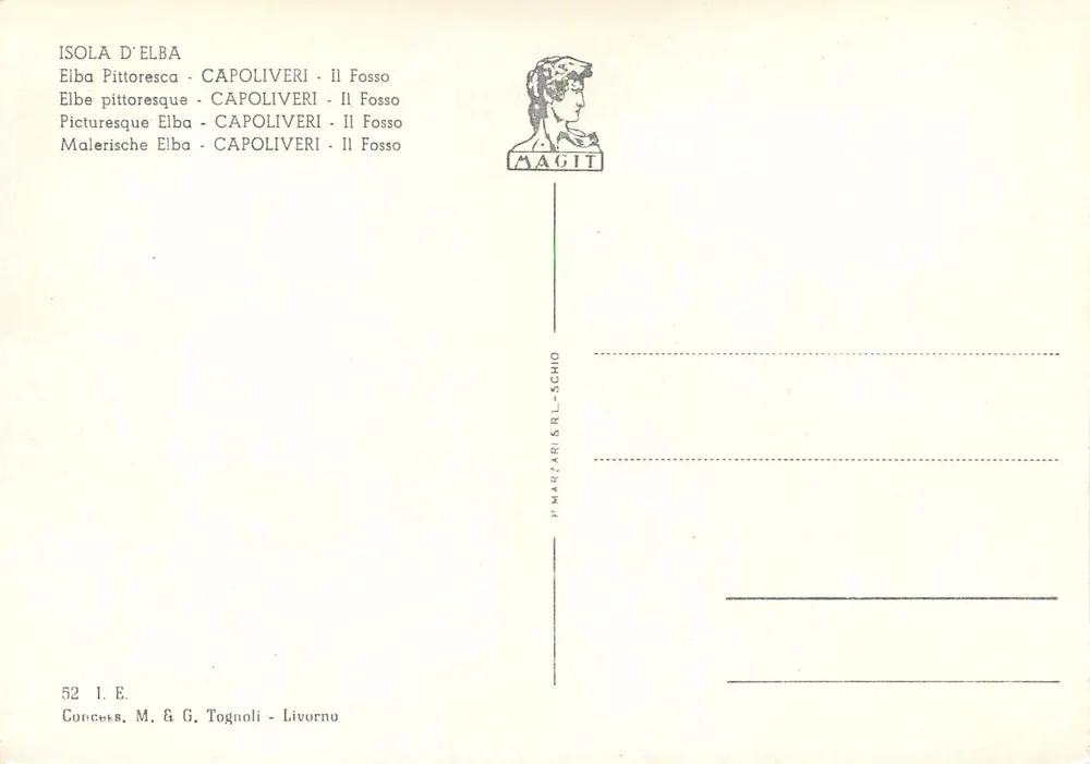 Capoliveri - Il Fosso — Insel Elba — Verlag MAGIT, Nr. 52 - Rückseite