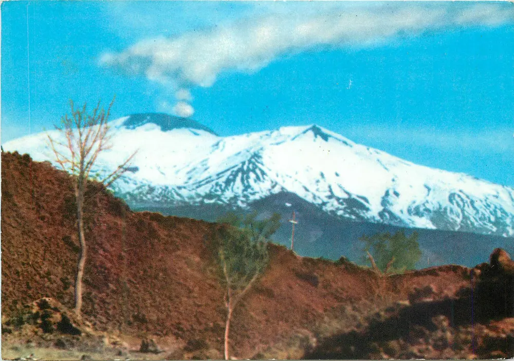 Etna — Lava 1910 e panorama — Baita delle Guide, Nicolosi (Catania) - Frente