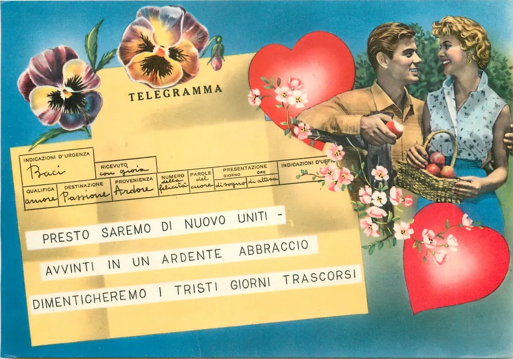 Liebe und Leidenschaft — illustrierter Telegramm — Verlag Becami, Nr. 511 - Vorderseite