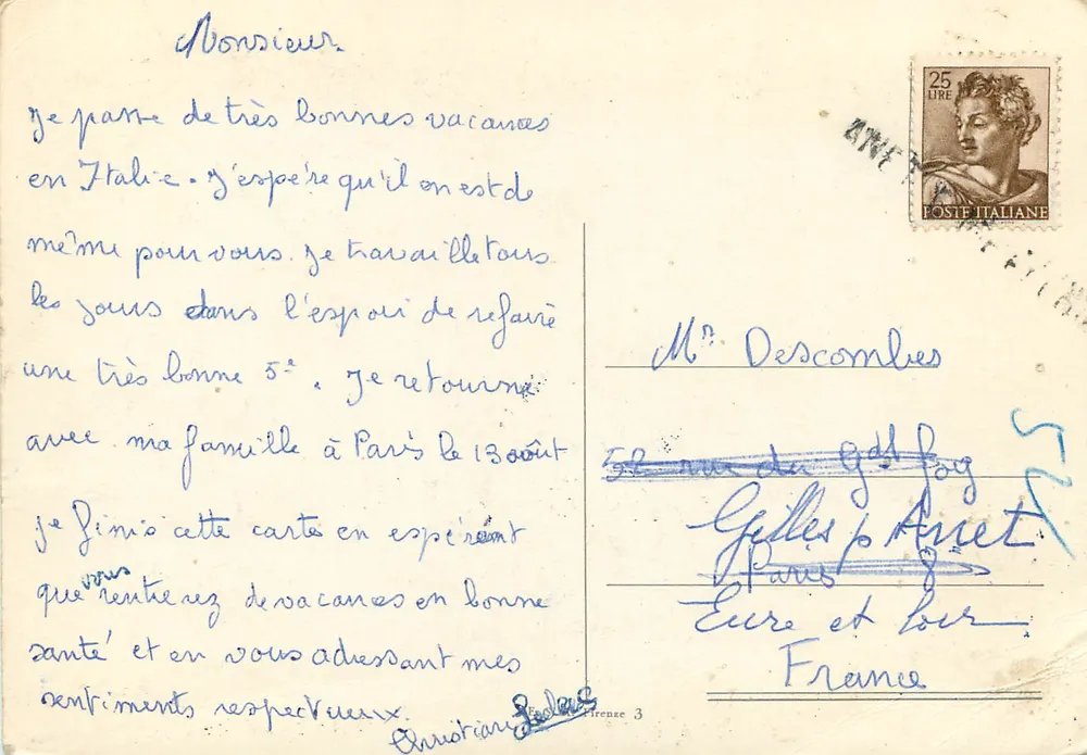 Vila lacustre — Itália — editor desconhecido, n° N,1 - Verso