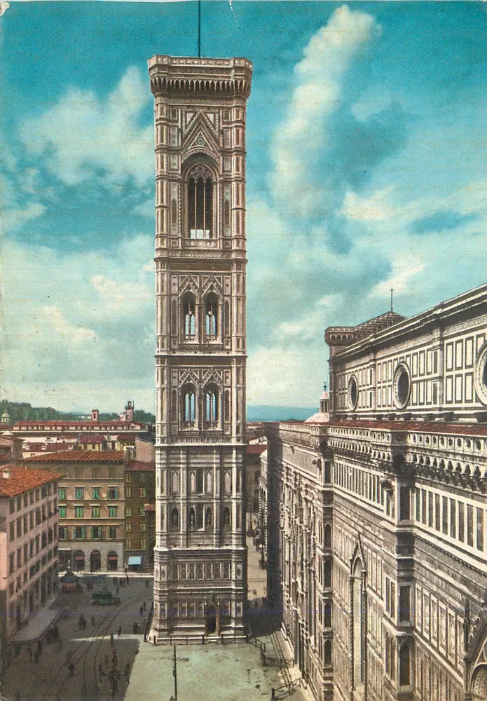 Florença - O Campanile de Giotto — M. & G. Tognoli, Florença - Frente