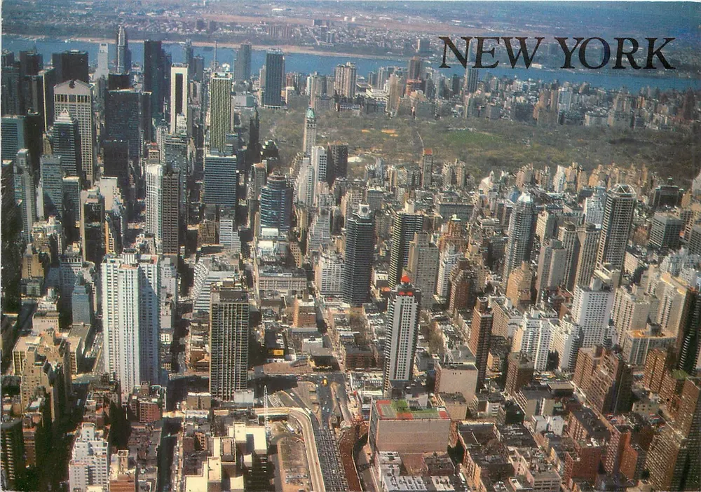Nova Iorque — skyline aéreo com Central Park — Alfed Manzer, Inc. - Frente