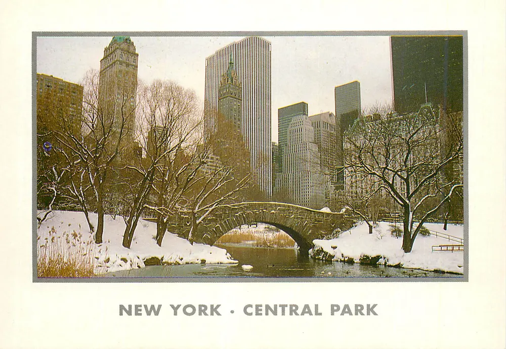 Central Park — Winter — Alfred Manzer, n° 9388 - Vorderseite