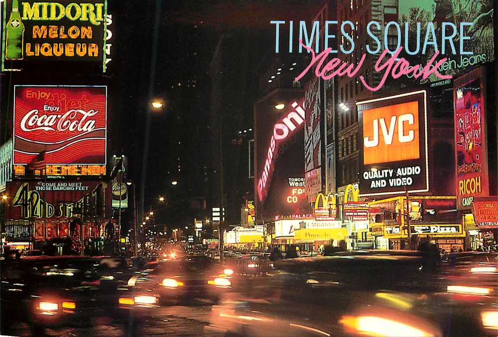 Times Square — New York — The Postcard Factory - Frente