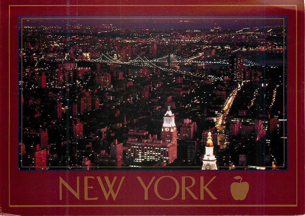 Nowy Jork — Nocturne City Lights — Impact New England #5159 - Awers