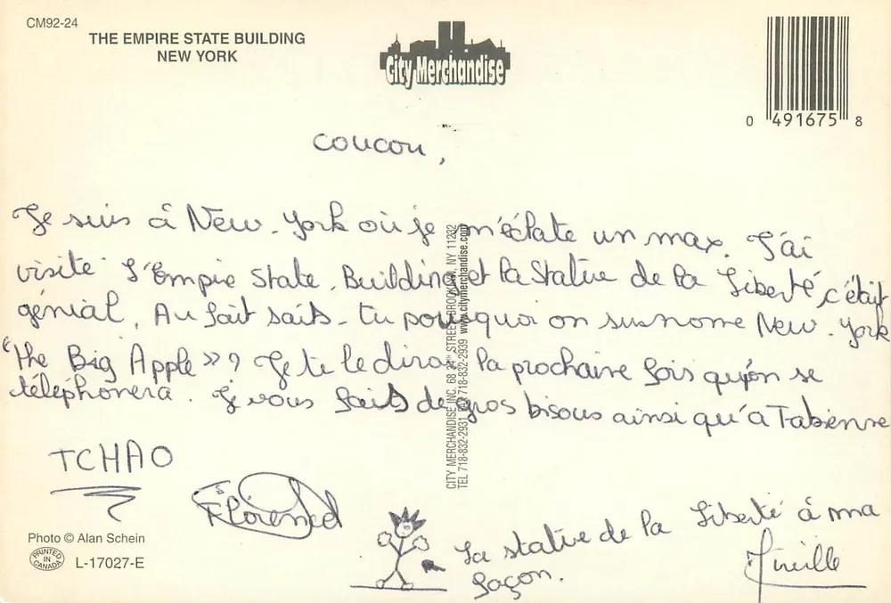 Nova Iorque — Empire State Building — City Merchandise - Verso