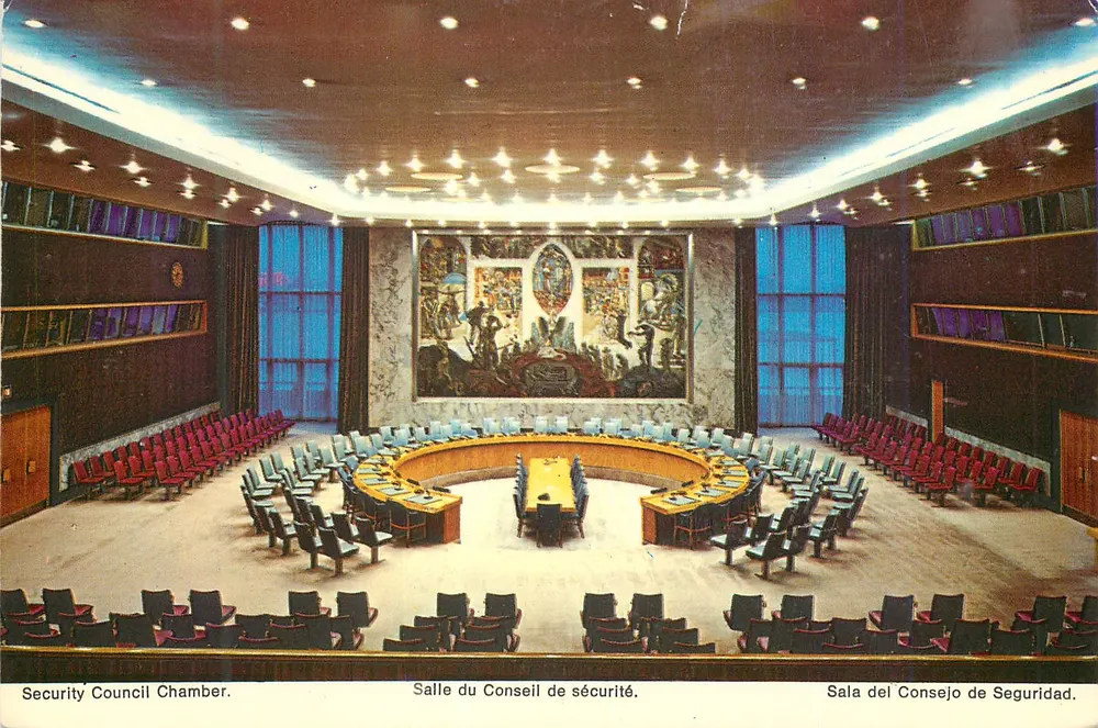 Salle du Conseil de sécurité — Nations Unies — New York - Recto