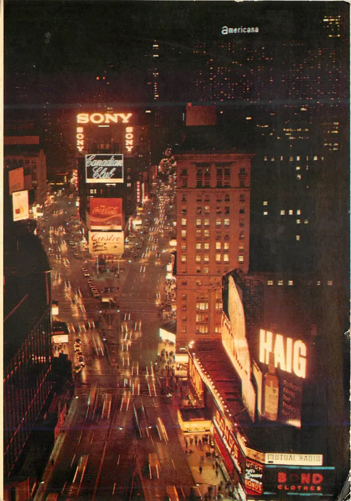 Times Square — Nova York — Manhattan Post Card Co. n°70013-C - Frente
