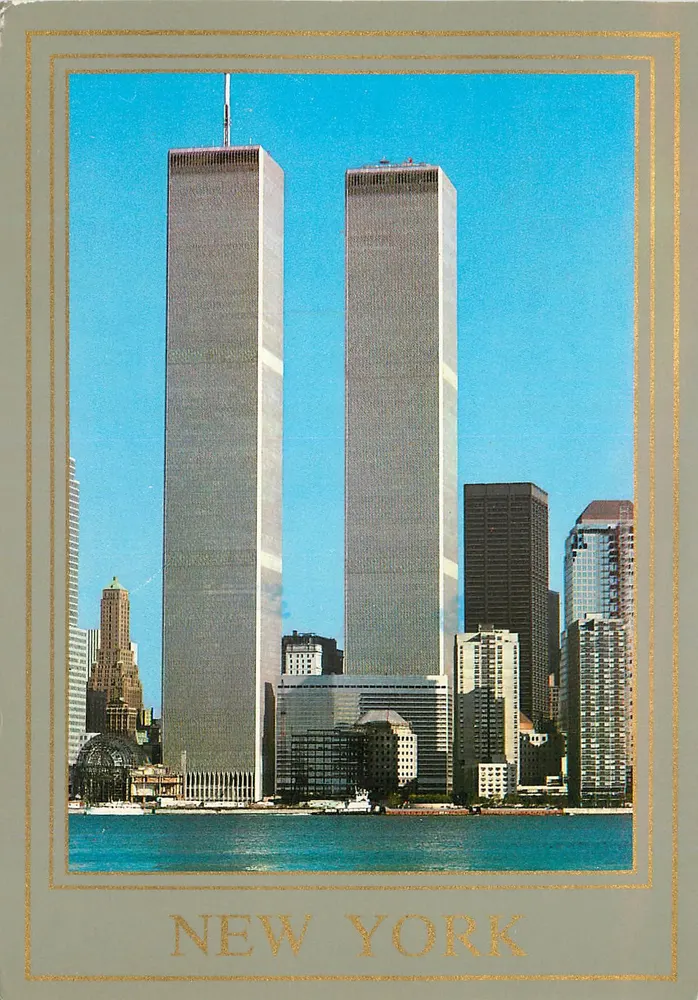 Nova Iorque — Torres Gêmeas do World Trade Center — Fred Moitner, inc. n°1329 - Frente